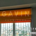Jual Gorden Murah Roman Shade Warna Orange